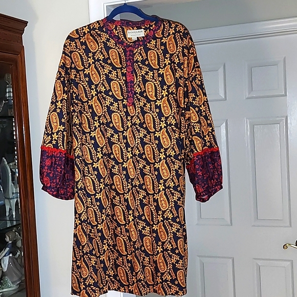 New Anthropologie Sachin & Babi Celestine Tunic Dress $168 PLUS 1X Blue - Picture 7 of 9